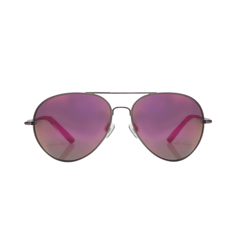 MATTHEW WILLIAMSON-Matte Aviator Sunglasses-GNMTLPNK