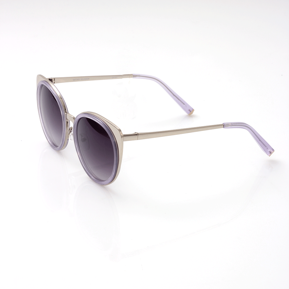 MATTHEW WILLIAMSON-Playful Cat Eye Sunglasses-LAV/GLD
