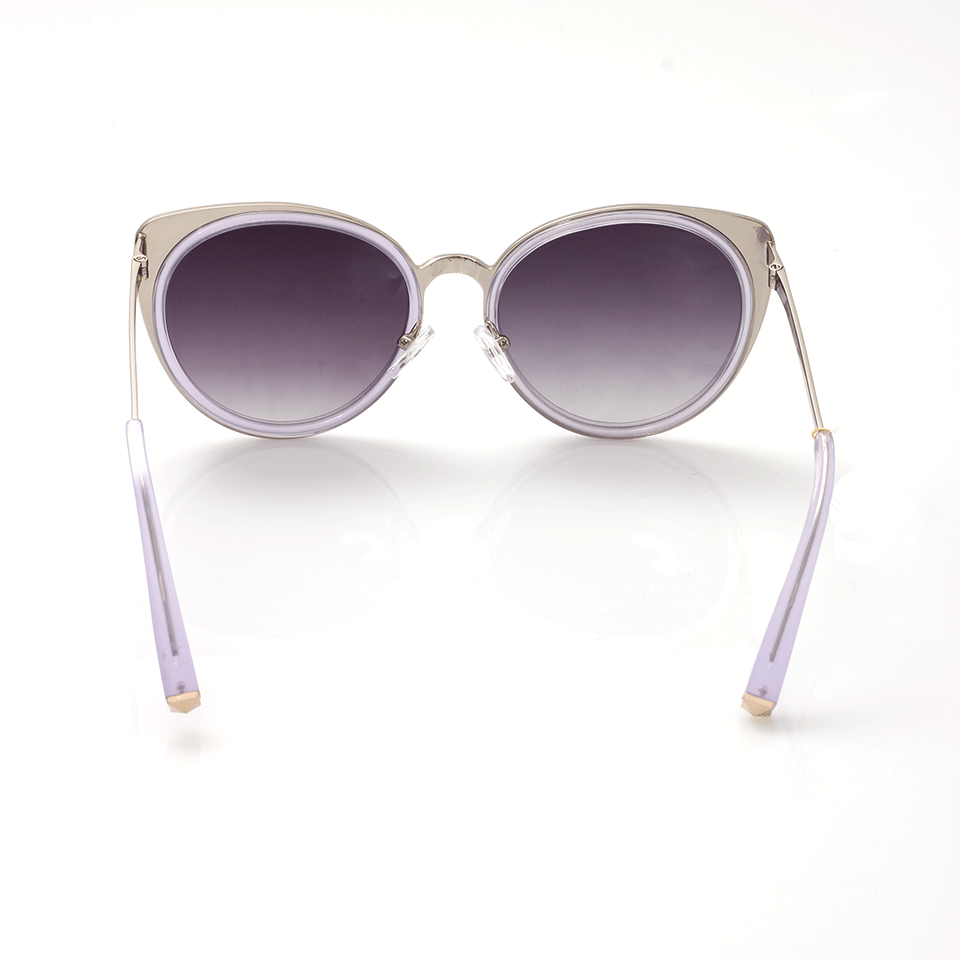 MATTHEW WILLIAMSON-Playful Cat Eye Sunglasses-LAV/GLD