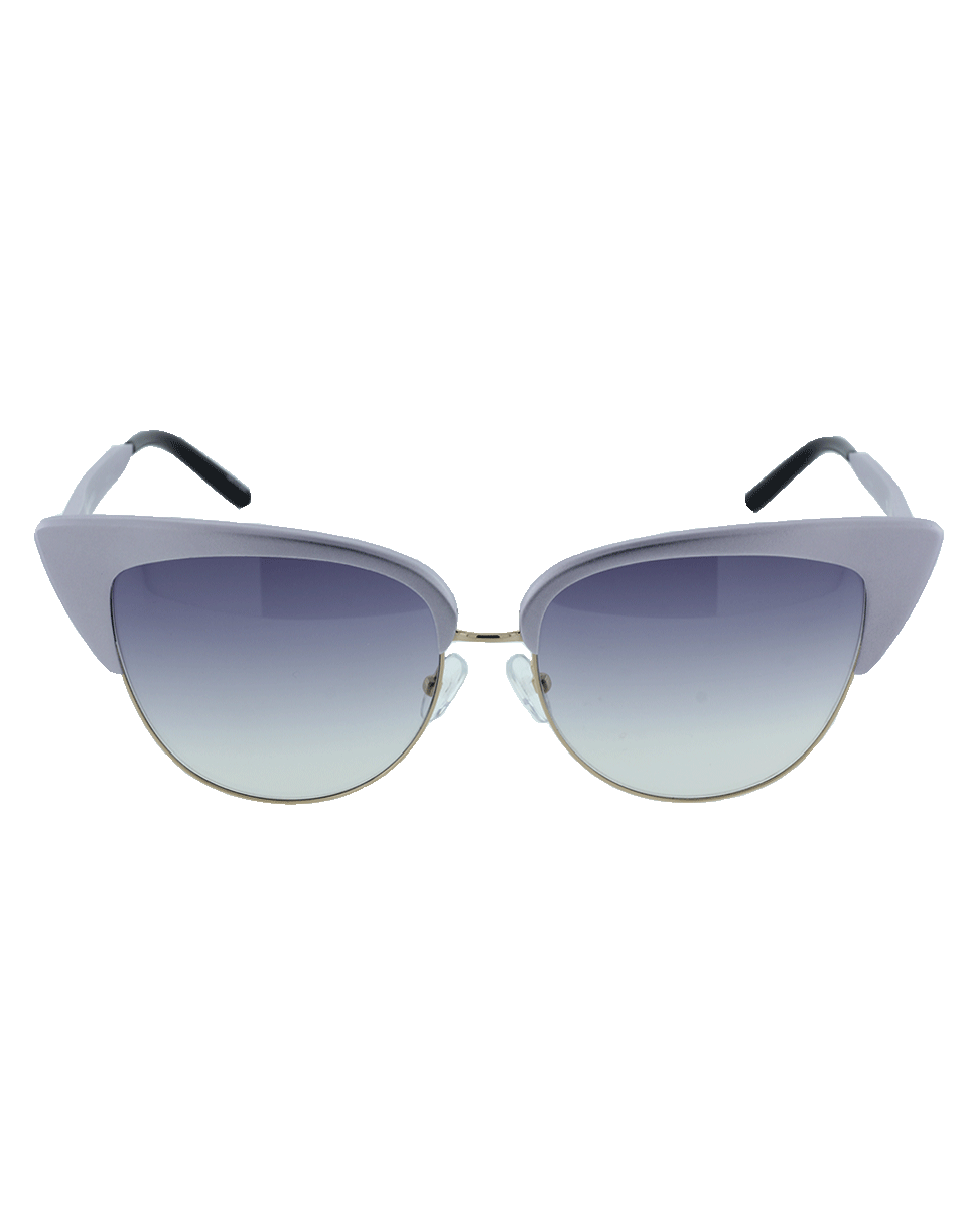 MATTHEW WILLIAMSON-Cat Eye Gold Trim Sunglasses-LILAC