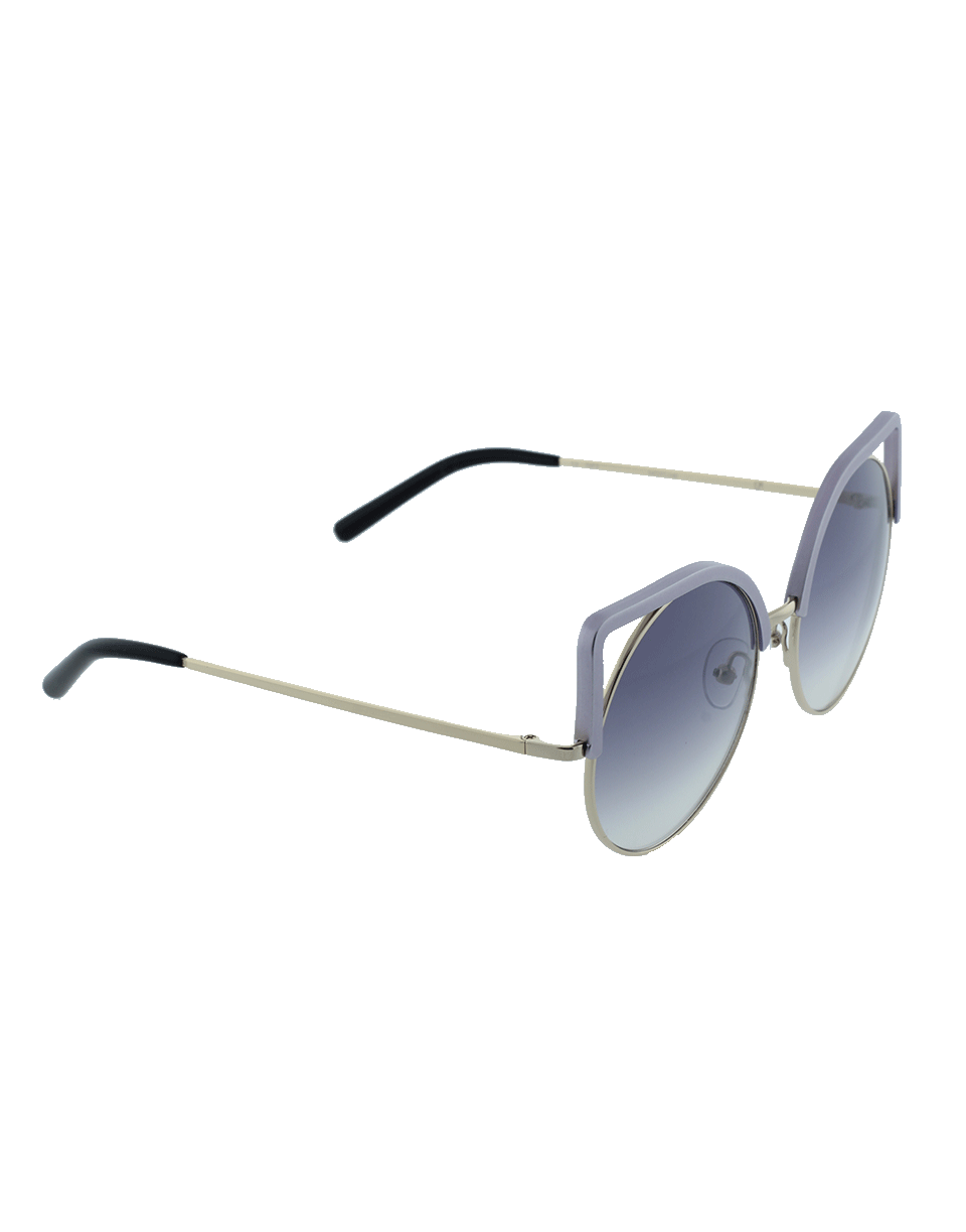 MATTHEW WILLIAMSON-Square Frame Round Sunglasses-LILAC