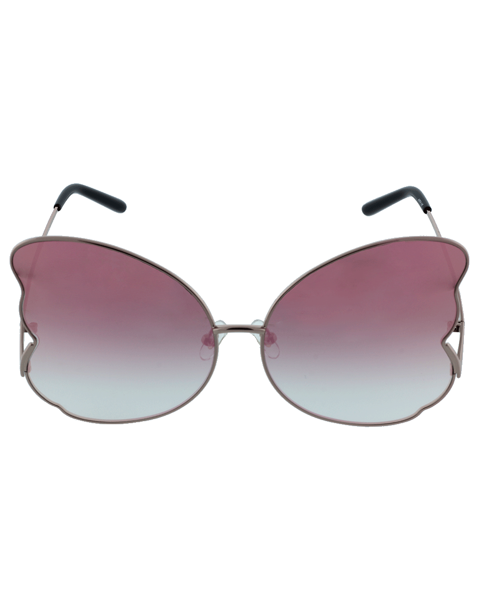 MATTHEW WILLIAMSON-Butterfly Frame Sunglasses-ROSE GOLD