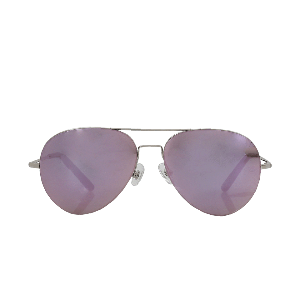 MATTHEW WILLIAMSON-Aviator Mirror Sunglasses-SLVR/PNK