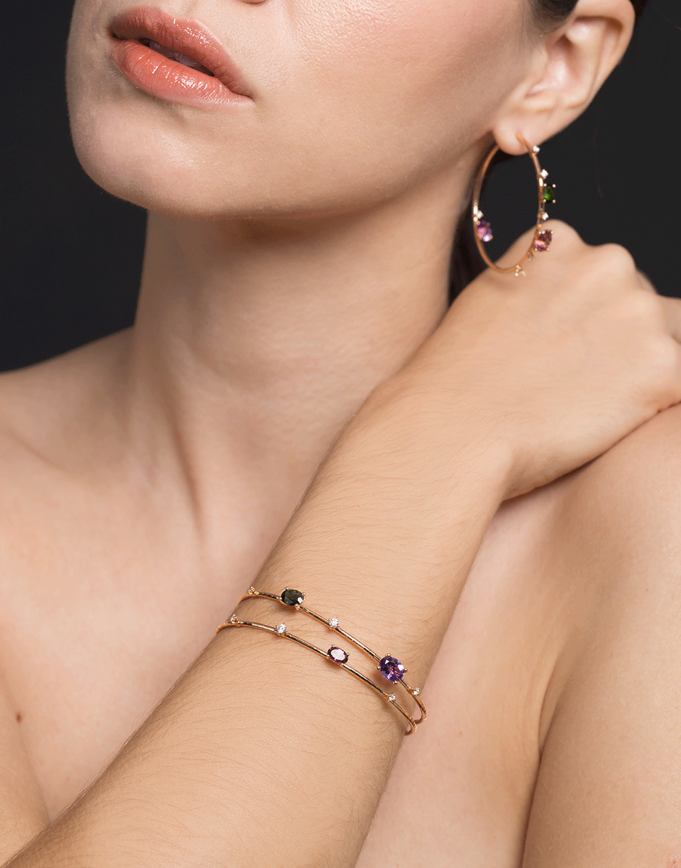 MATTIA CIELO-Rainbow Rugiada Two Wrap Bracelet-ROSE GOLD
