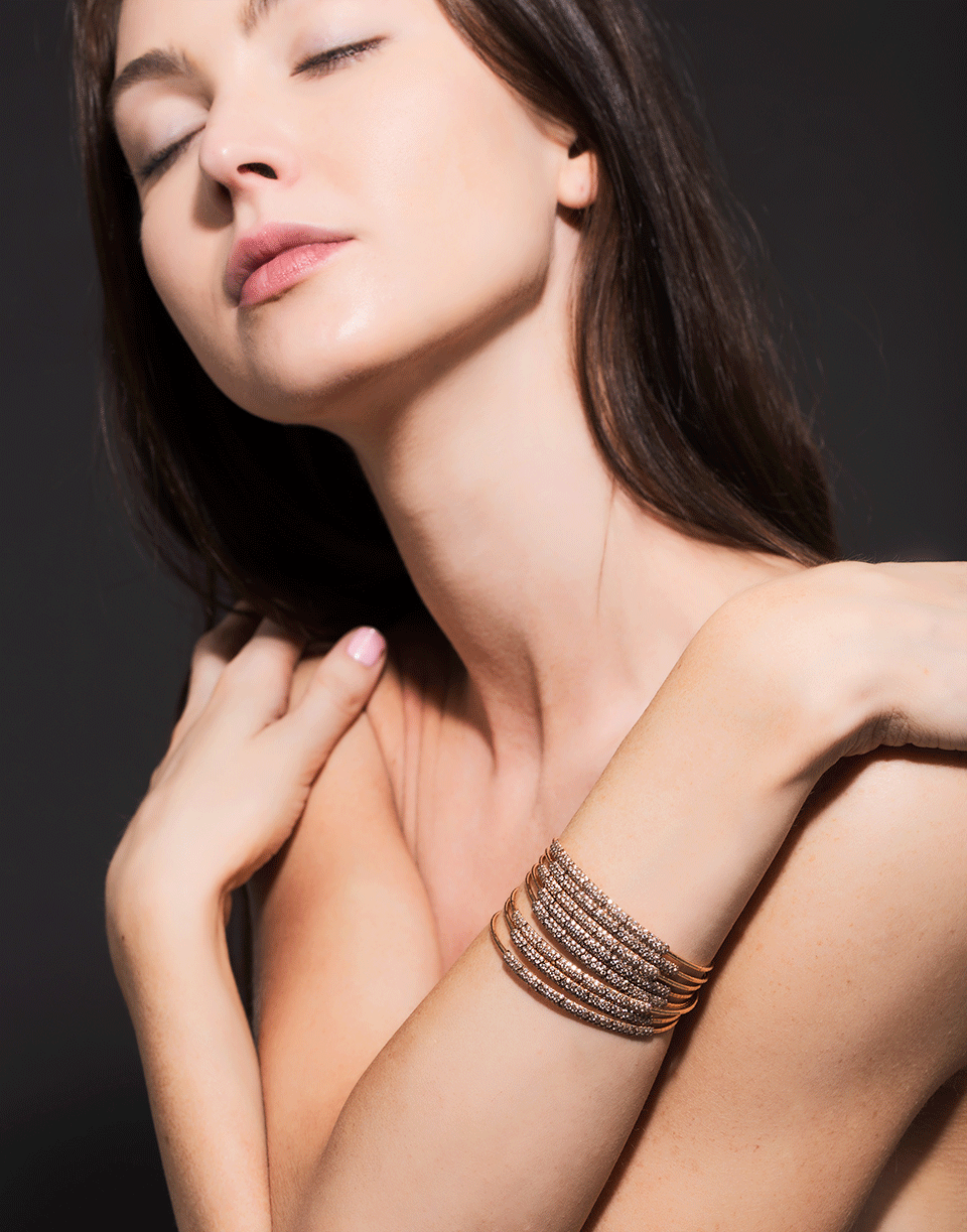 MATTIA CIELO-Rugiada Five-Circle Wrap Bracelet-ROSE GOLD