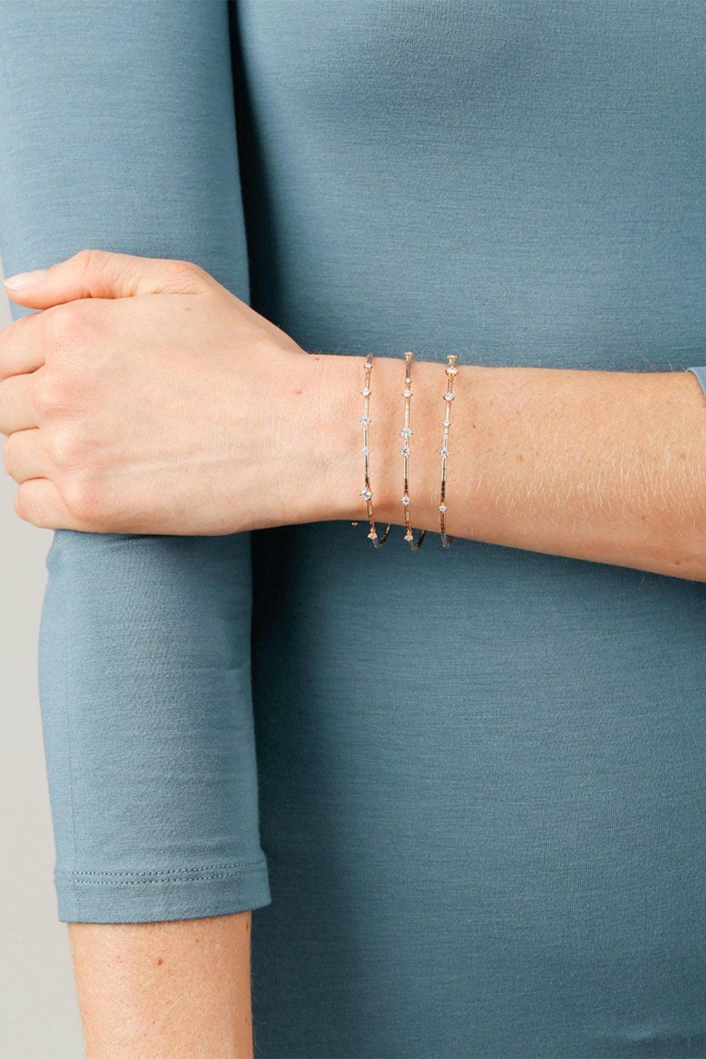 MATTIA CIELO-Rugiada Three-Circle Wrap Bracelet-ROSE GOLD