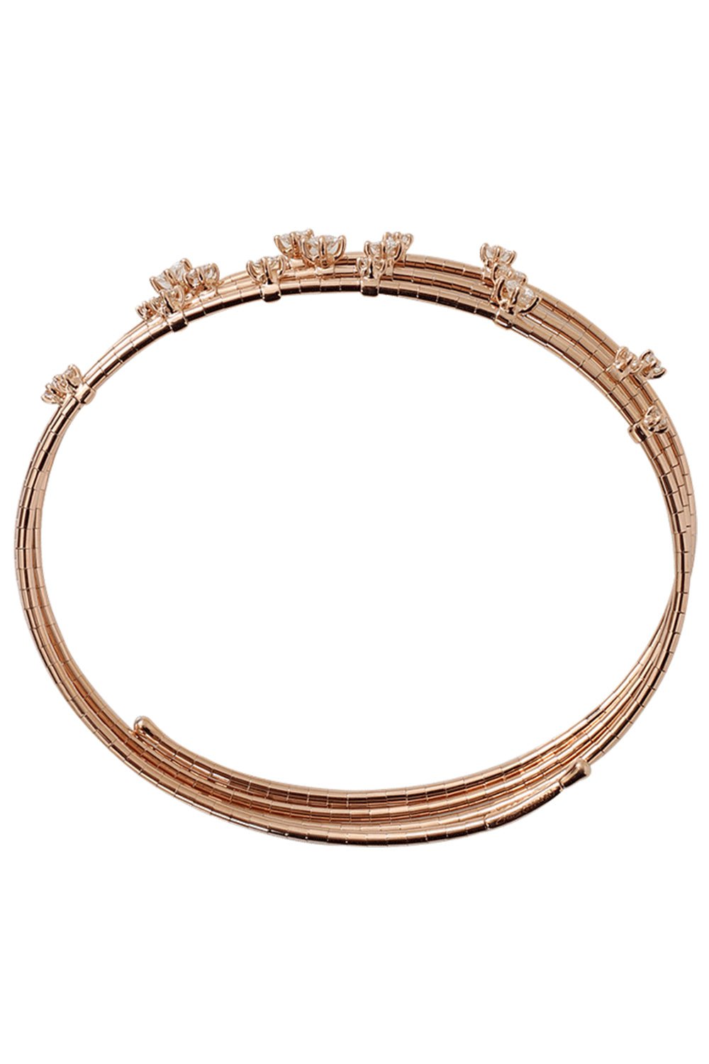 MATTIA CIELO-Rugiada Three-Circle Wrap Bracelet-ROSE GOLD
