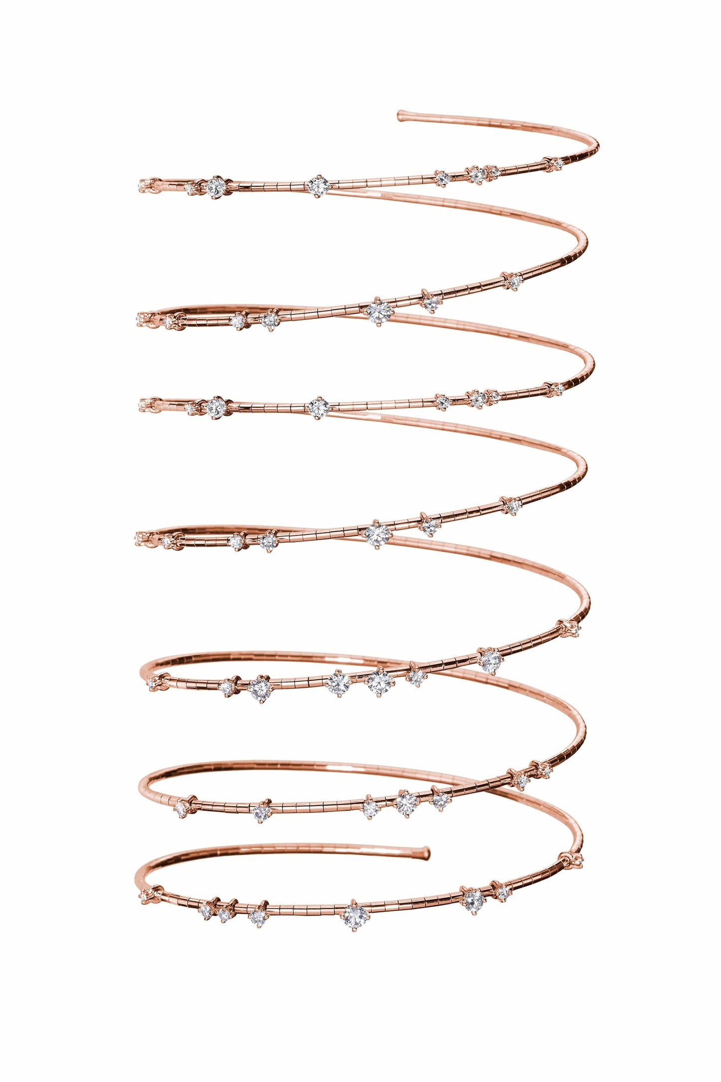 MATTIA CIELO-Rugiada 7 Wrap Bracelet-ROSE GOLD