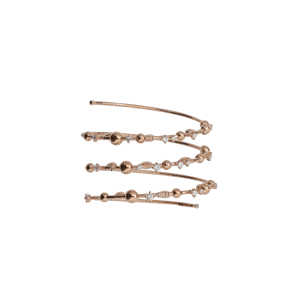 MATTIA CIELO-Rugiada Three-Circle Wrap Diamond Bracelet-ROSE GOLD