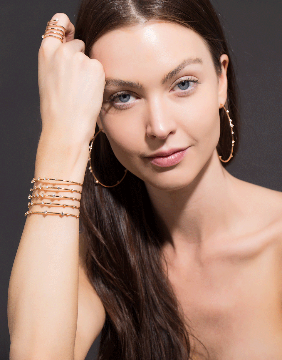 MATTIA CIELO-Rugiada Five-Circle Wrap Bracelet-ROSE GOLD