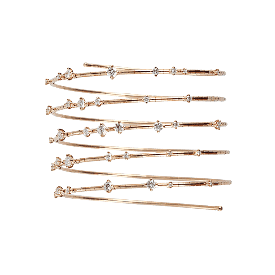 MATTIA CIELO-Rugiada Five-Circle Wrap Bracelet-ROSE GOLD