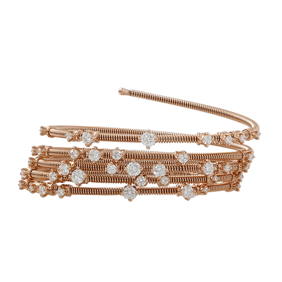 MATTIA CIELO-Rugiada Five-Circle Wrap Diamond Bracelet-ROSE GOLD