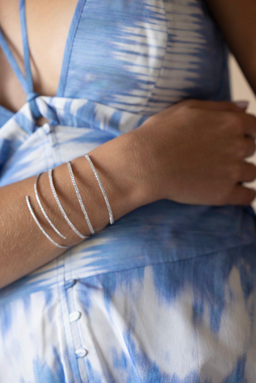 MATTIA CIELO-Rugiada Diamond Pave Bracelet-WHITE GOLD