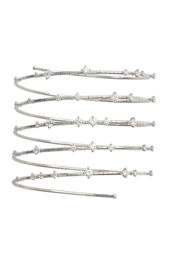 MATTIA CIELO-Rugiada Five-Circle Wrap Diamond Bracelet-WHITE GOLD