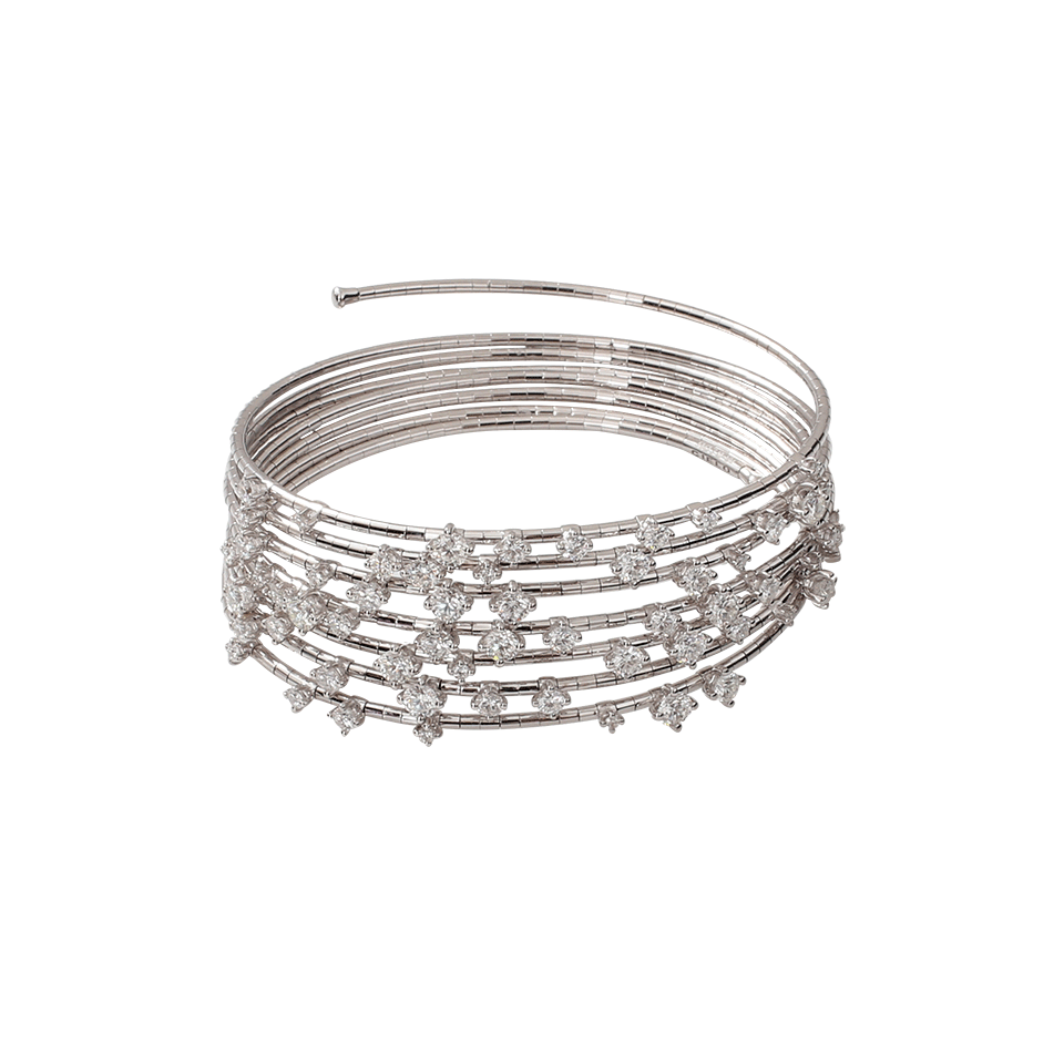 MATTIA CIELO-Rugiada Seven-Circle Wrap Bracelet-WHITE GOLD