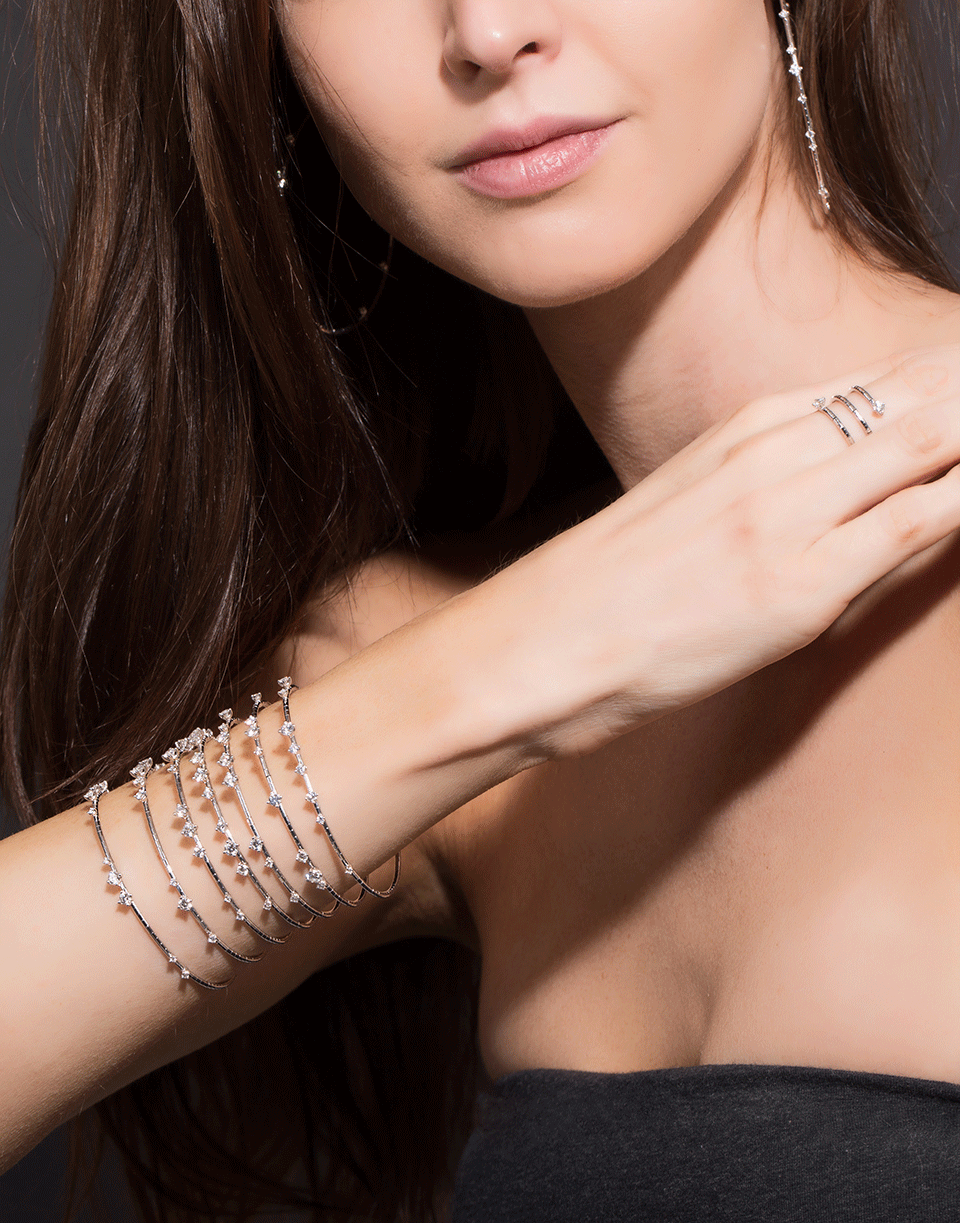 MATTIA CIELO-Rugiada Seven-Circle Wrap Bracelet-WHITE GOLD