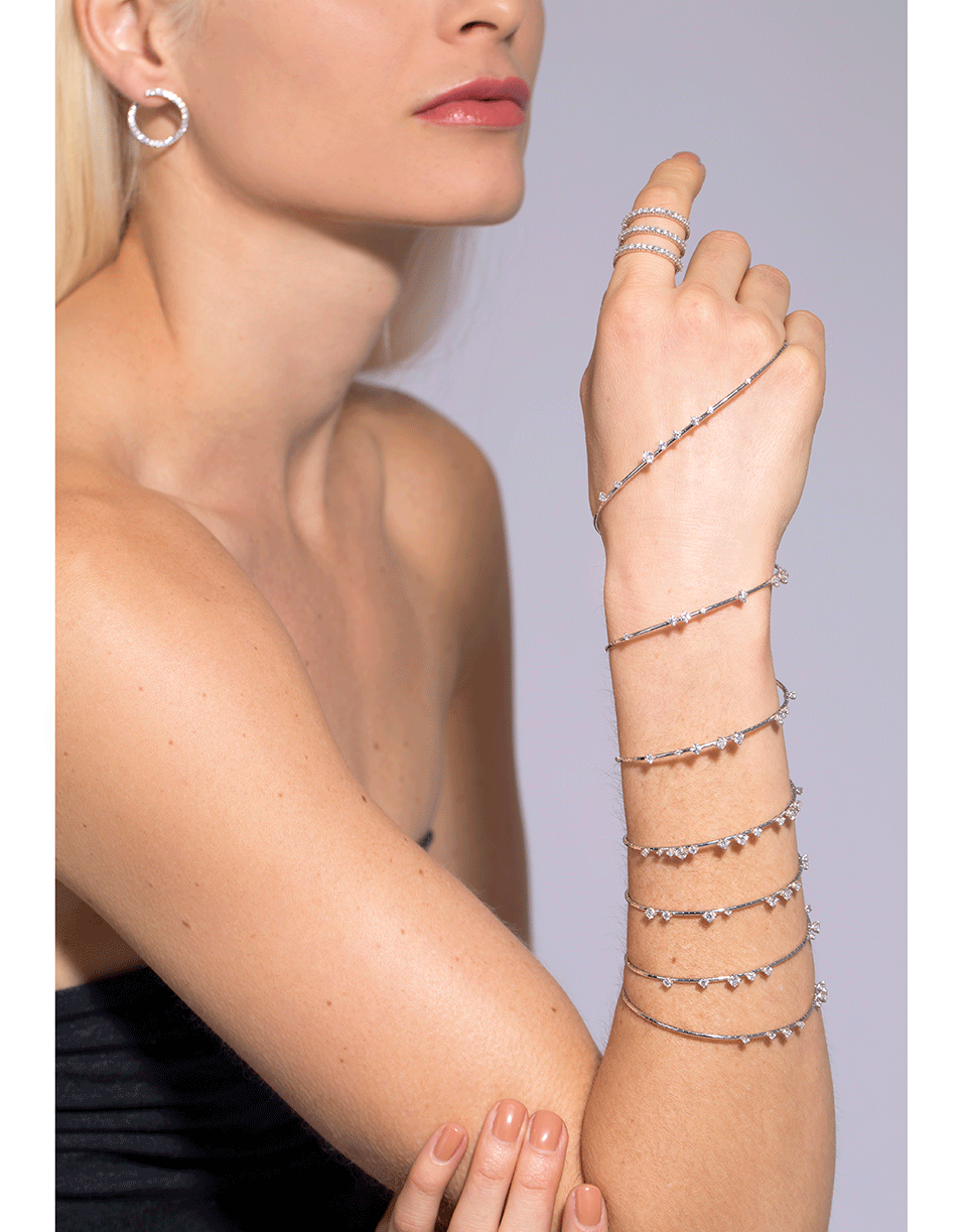 MATTIA CIELO-Rugiada Seven-Circle Wrap Bracelet-WHITE GOLD