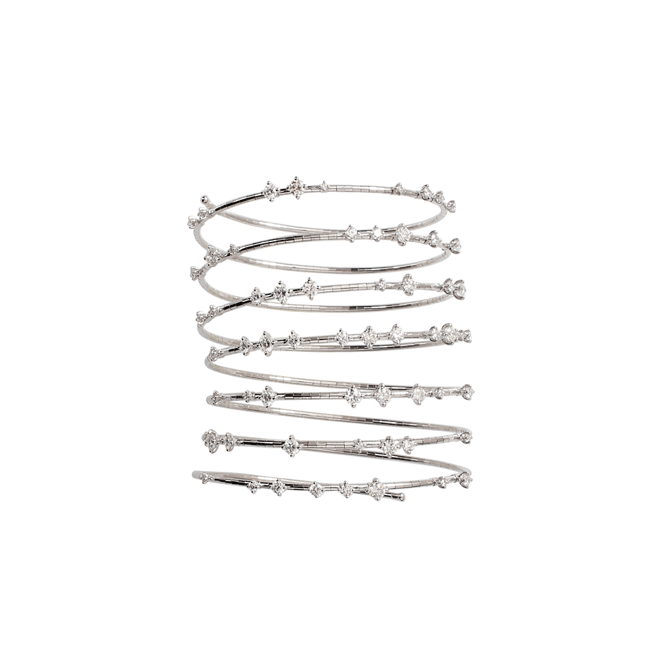 MATTIA CIELO-Rugiada Seven-Circle Wrap Bracelet-WHITE GOLD