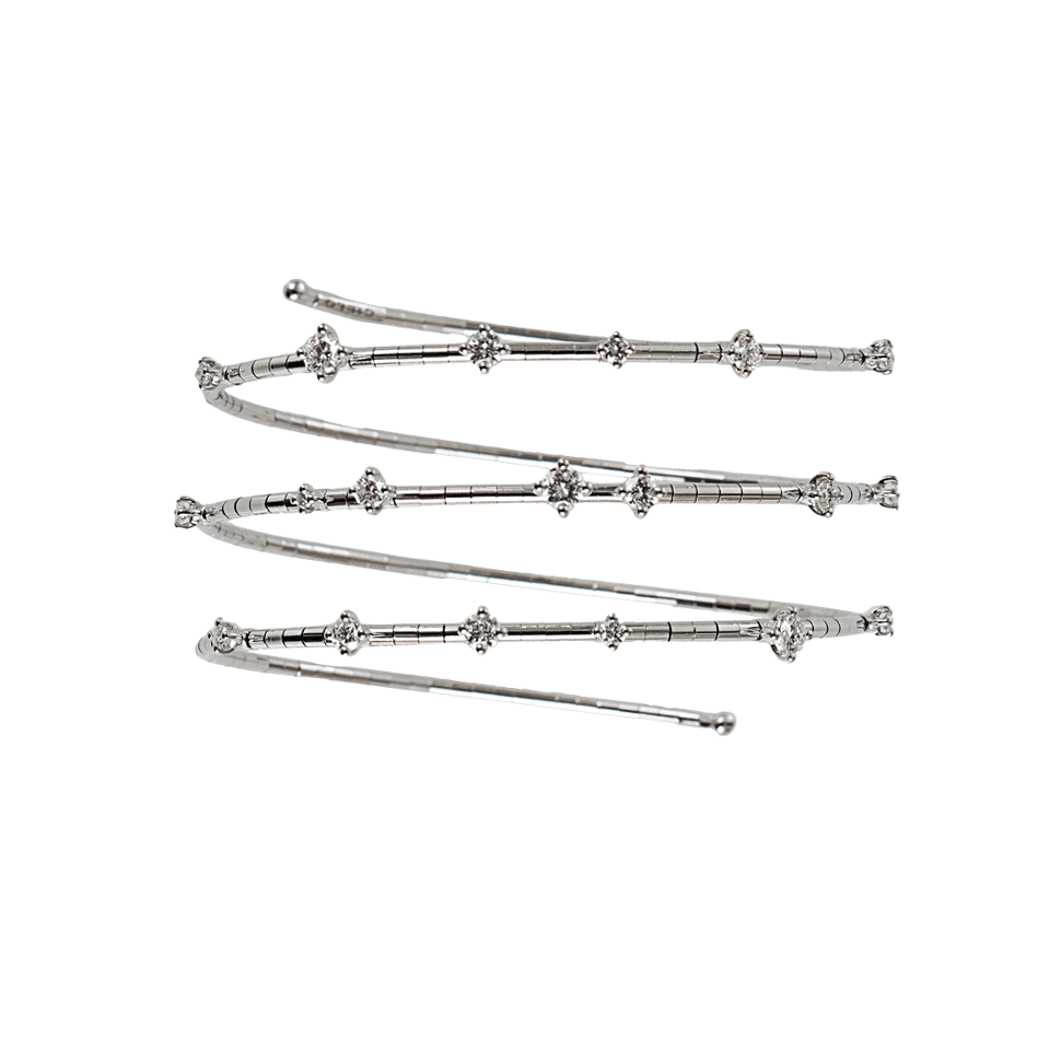 MATTIA CIELO-Rugiada Three-Circle Wrap Bracelet-WHITE GOLD