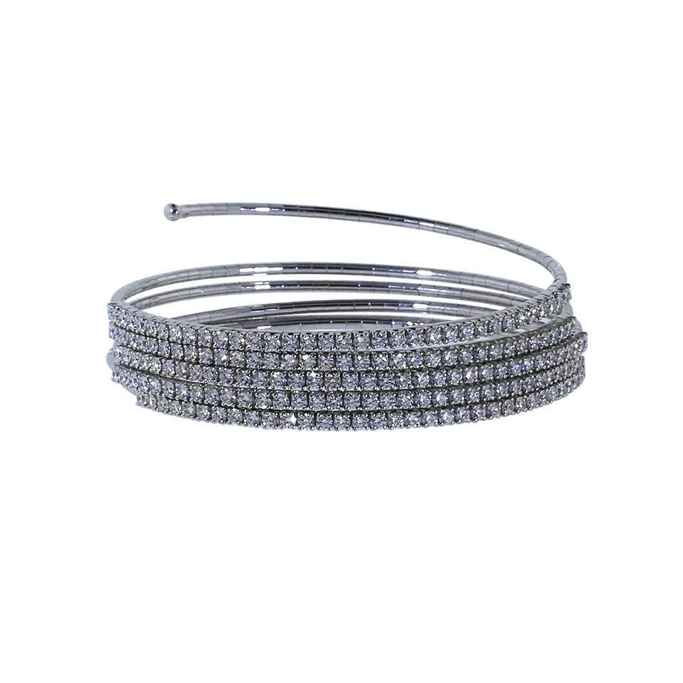 MATTIA CIELO-Rugiada Five-Circle Wrap Tennis Bracelet-WHITE GOLD