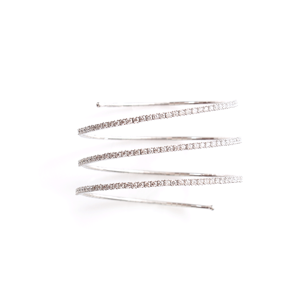 MATTIA CIELO-Rugiada Three-Circle Wrap Tennis Bracelet-WHITE GOLD