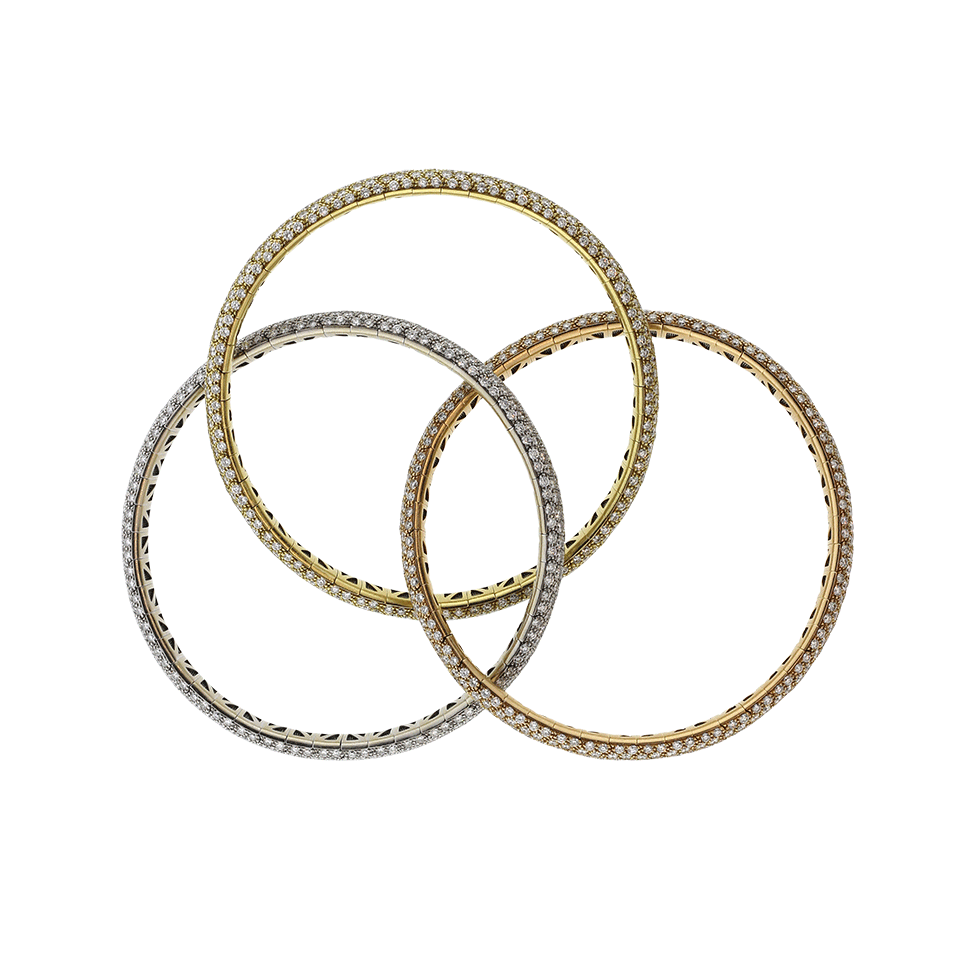 MATTIA CIELO-Universo Trio Bracelets-YELLOW GOLD