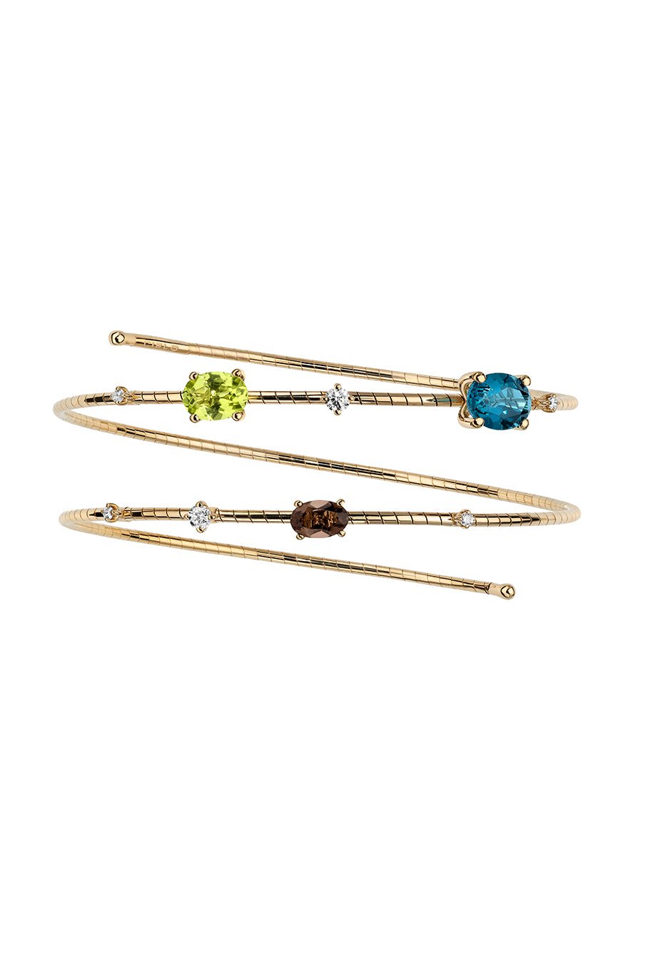 MATTIA CIELO-Topaz Peridot Rugiada Bracelet-YELLOW GOLD