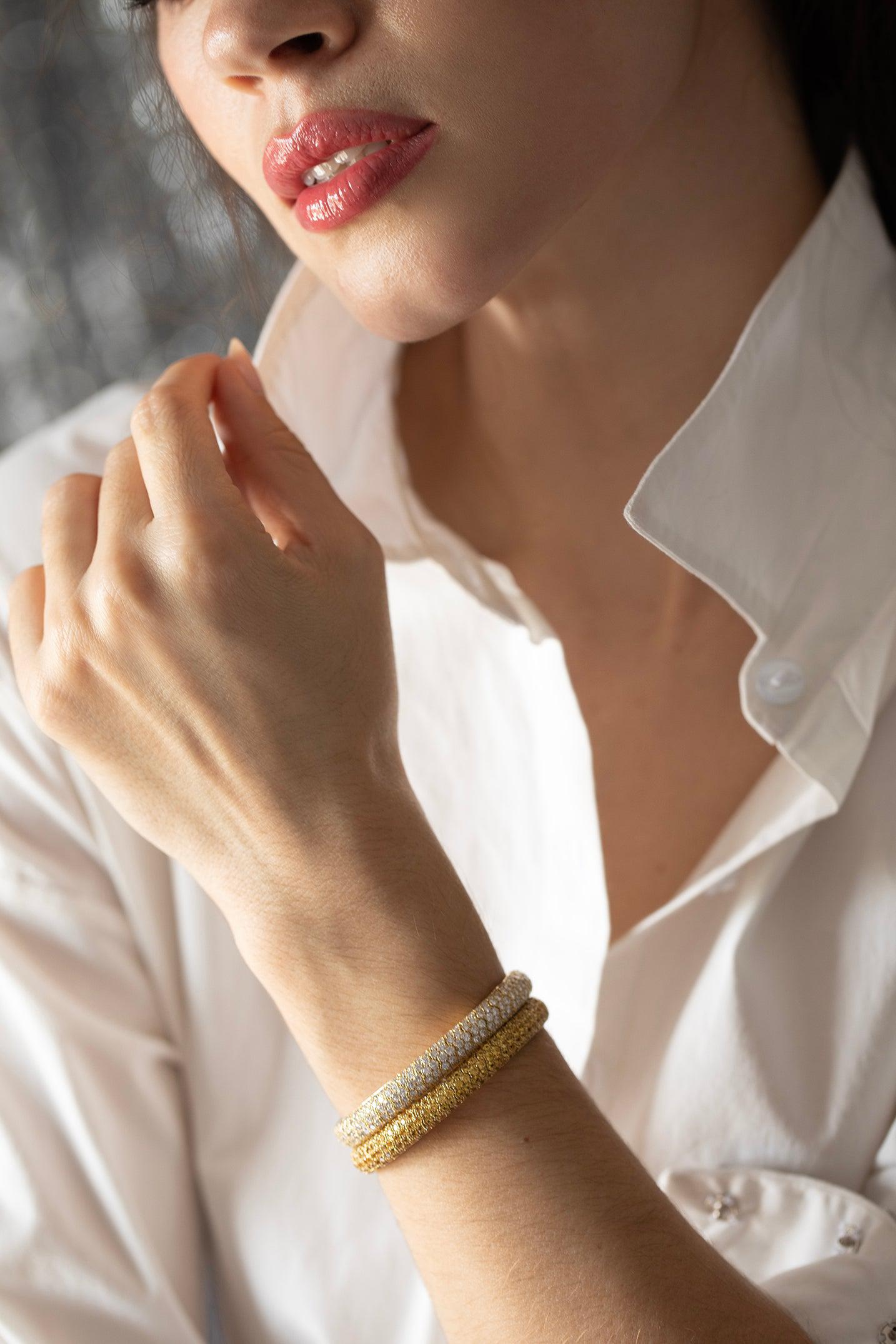 MATTIA CIELO-Universo Bracelet - Yellow Sapphire-YELLOW GOLD