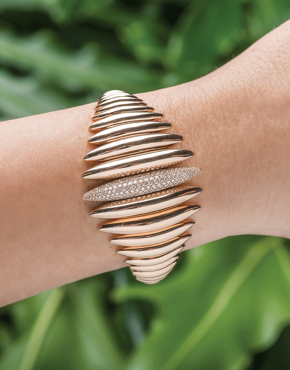 MATTIA CIELO-Ghiaccio Paveline Bracelet-ROSE GOLD