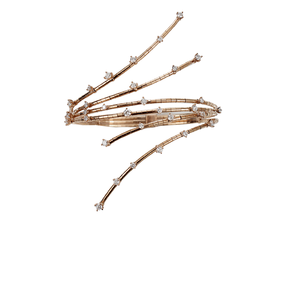 MATTIA CIELO-Rugiada Diamond Cascade Cuff-ROSE GOLD