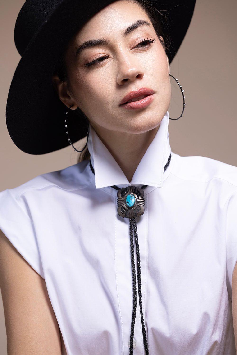 MATTIA CIELO-6cm Black Hoop Earrings-BLACK GOLD