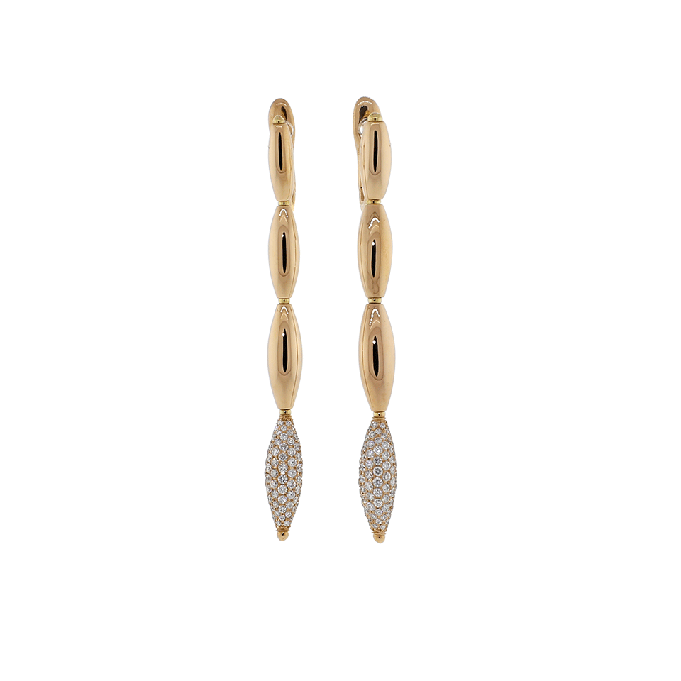 MATTIA CIELO-Ghiaccio Diamond Drop Earrings-ROSE GOLD