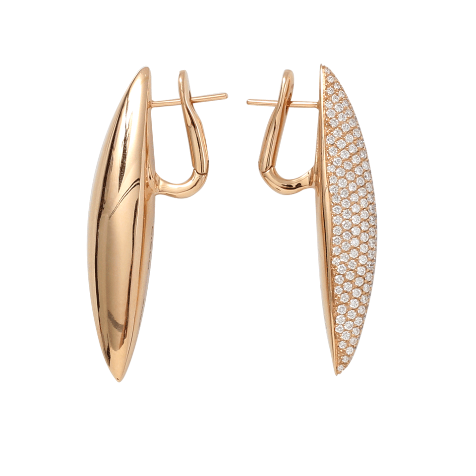 MATTIA CIELO-Ghiacco Pave Diamond Earrings-ROSE GOLD
