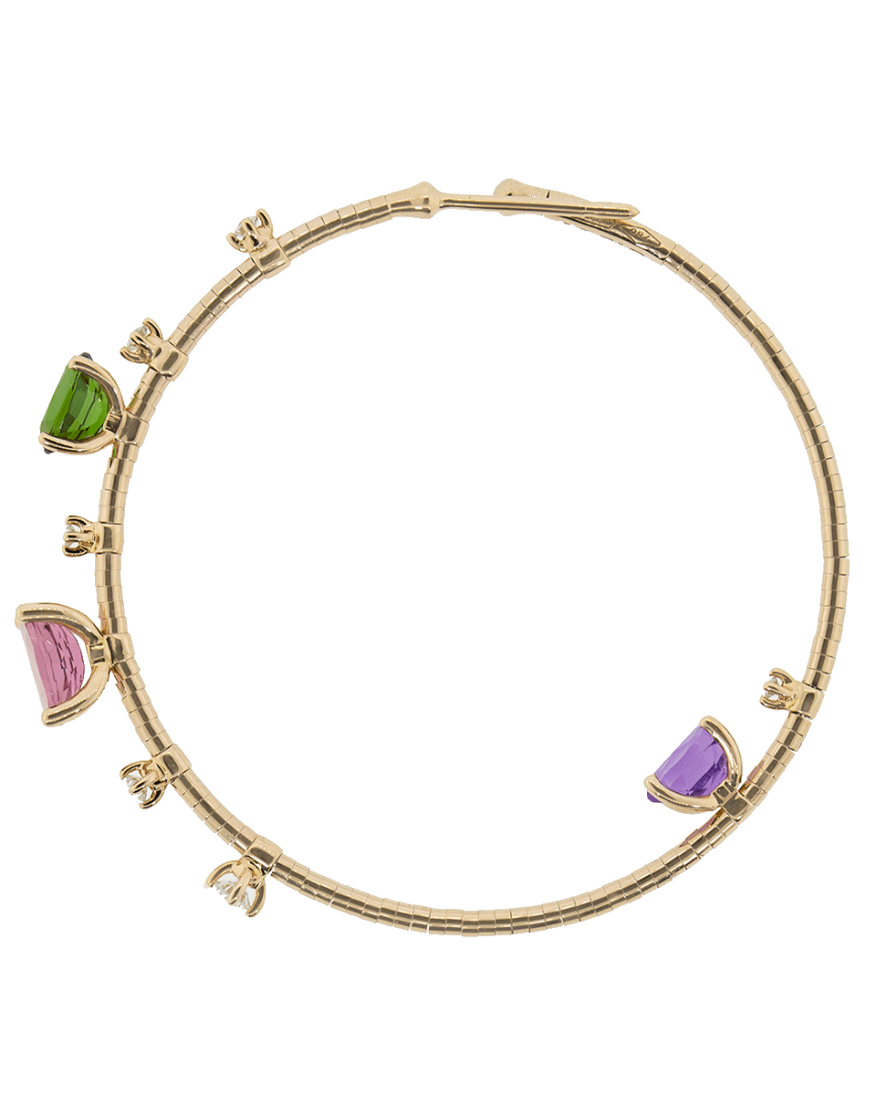 MATTIA CIELO-Rugiada Collection Rainbow Hoop Earrings-ROSE GOLD
