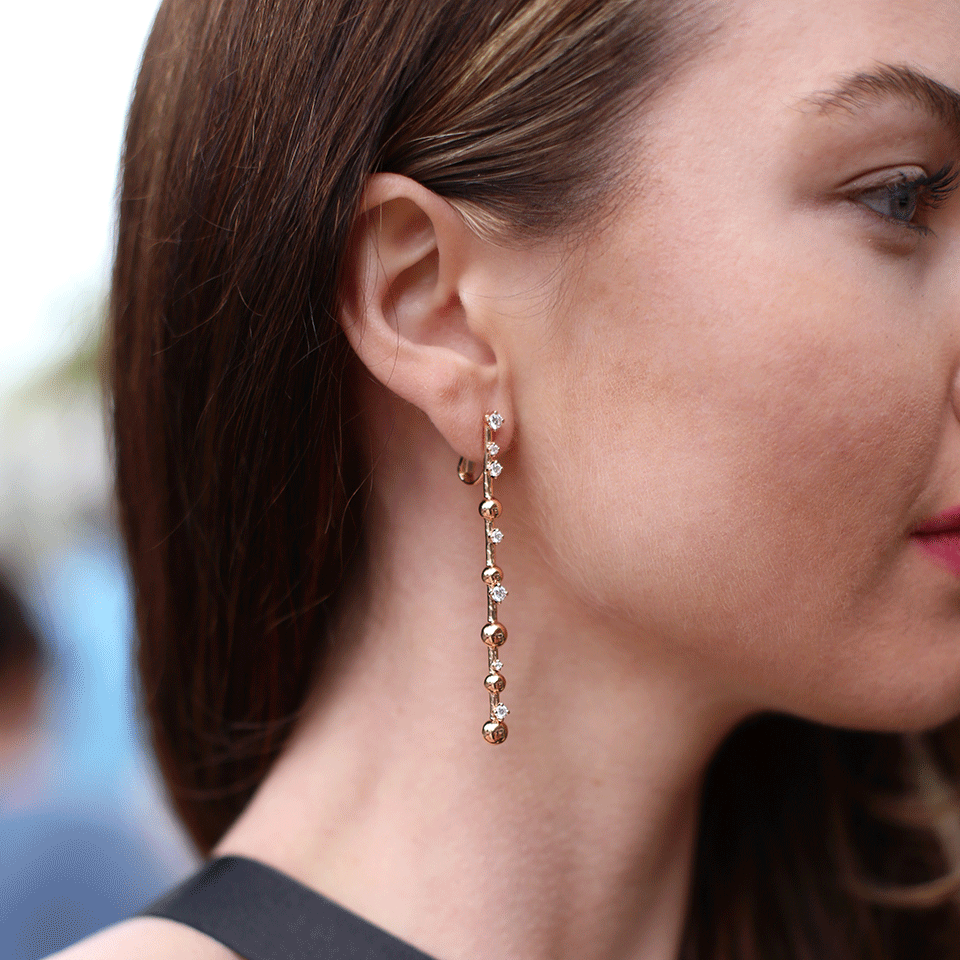 MATTIA CIELO-Rugiada Diamond Pave Earrings-ROSE GOLD