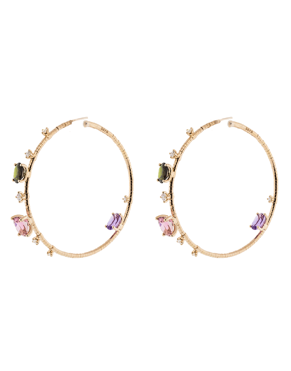 MATTIA CIELO-Rugiada Hoop Earrings-ROSE GOLD