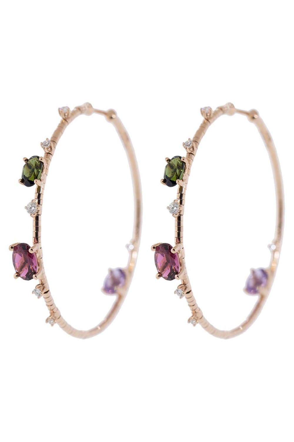 MATTIA CIELO-Rugiada Rainbow Hoops-ROSE GOLD