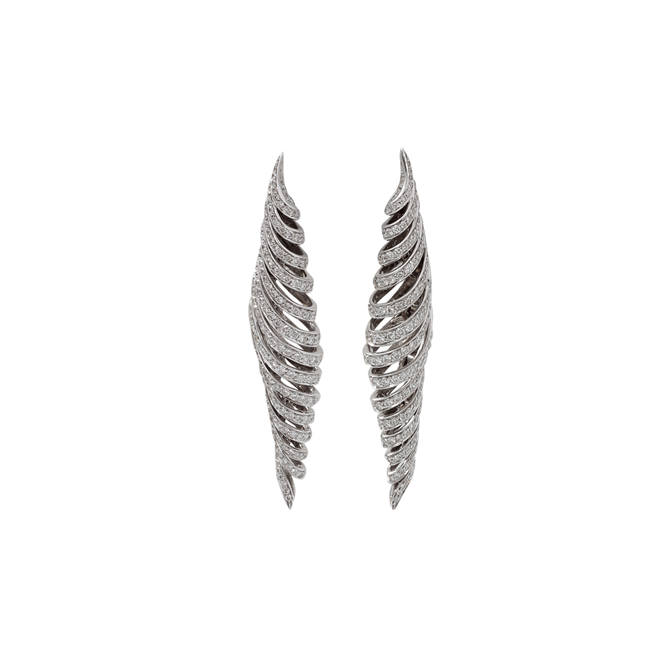 MATTIA CIELO-Oceano Diamond Pave Earrings-WHITE GOLD
