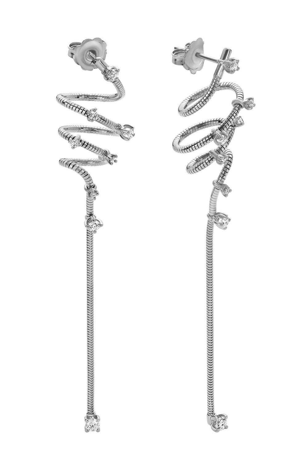 Rugiada Diamond Earrings-WHITE GOLD-JEWELRYFINE JEWELEARRING-MATTIA CIELO