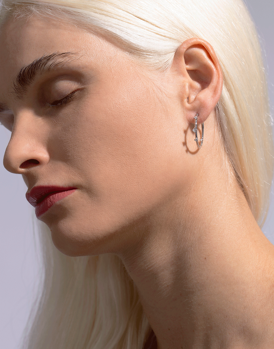 MATTIA CIELO-Rugiada Diamond Hoop Earrings-WHITE GOLD