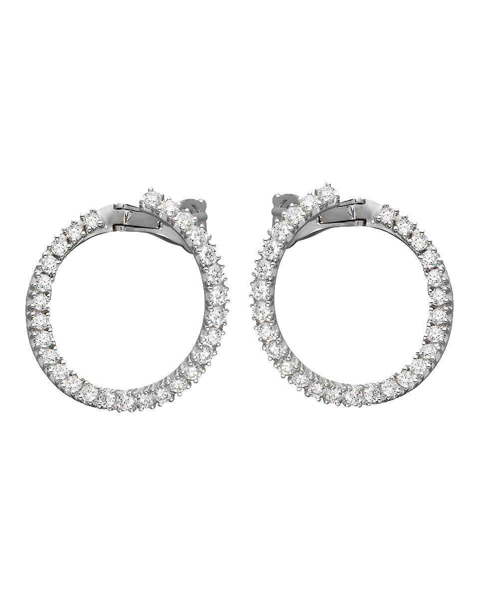 MATTIA CIELO-Rugiada Diamond Pave Circle Hoops-WHITE GOLD