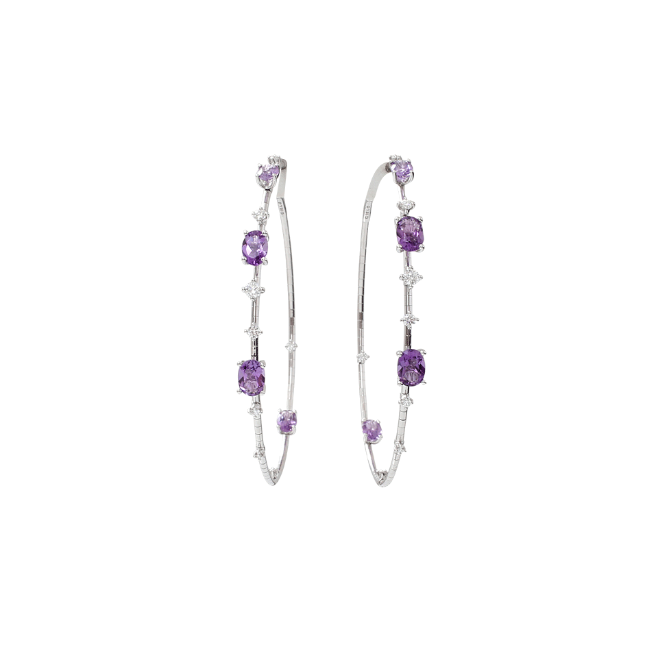 MATTIA CIELO-Rugiada Hoop Earrings-WHITE GOLD