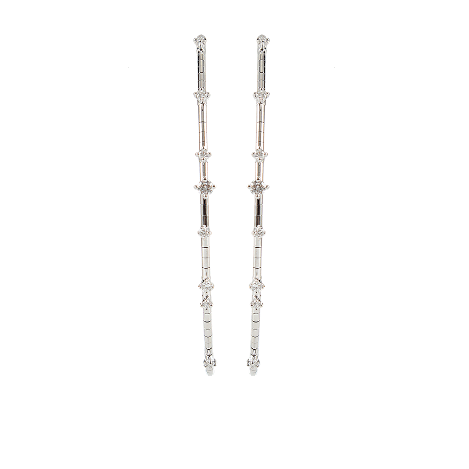 MATTIA CIELO-Rugiada Diamond Hoop Earrings-WHT GOLD
