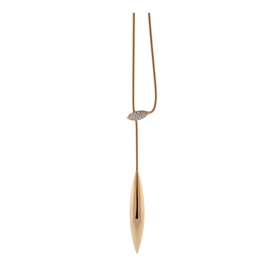 MATTIA CIELO-Ghiaccio Collection Lariat Necklace-ROSE GOLD