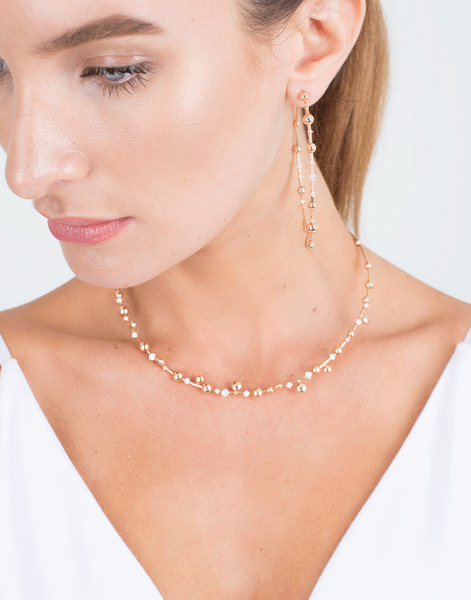 MATTIA CIELO-Rugiada Collar Necklace-ROSE GOLD