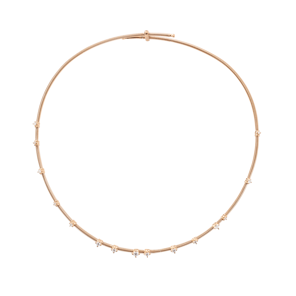 MATTIA CIELO-Rugiada Diamond Collar Necklace-ROSE GOLD
