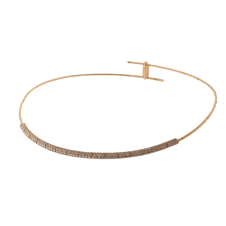 MATTIA CIELO-Rugiada Diamond Pave Collar-ROSE GOLD