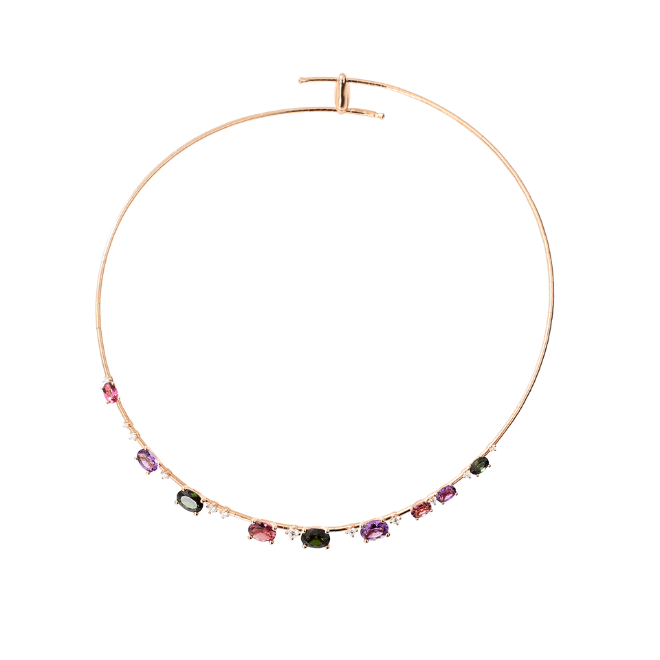 MATTIA CIELO-Rugiada Multi Gemstone Necklace-ROSE GOLD