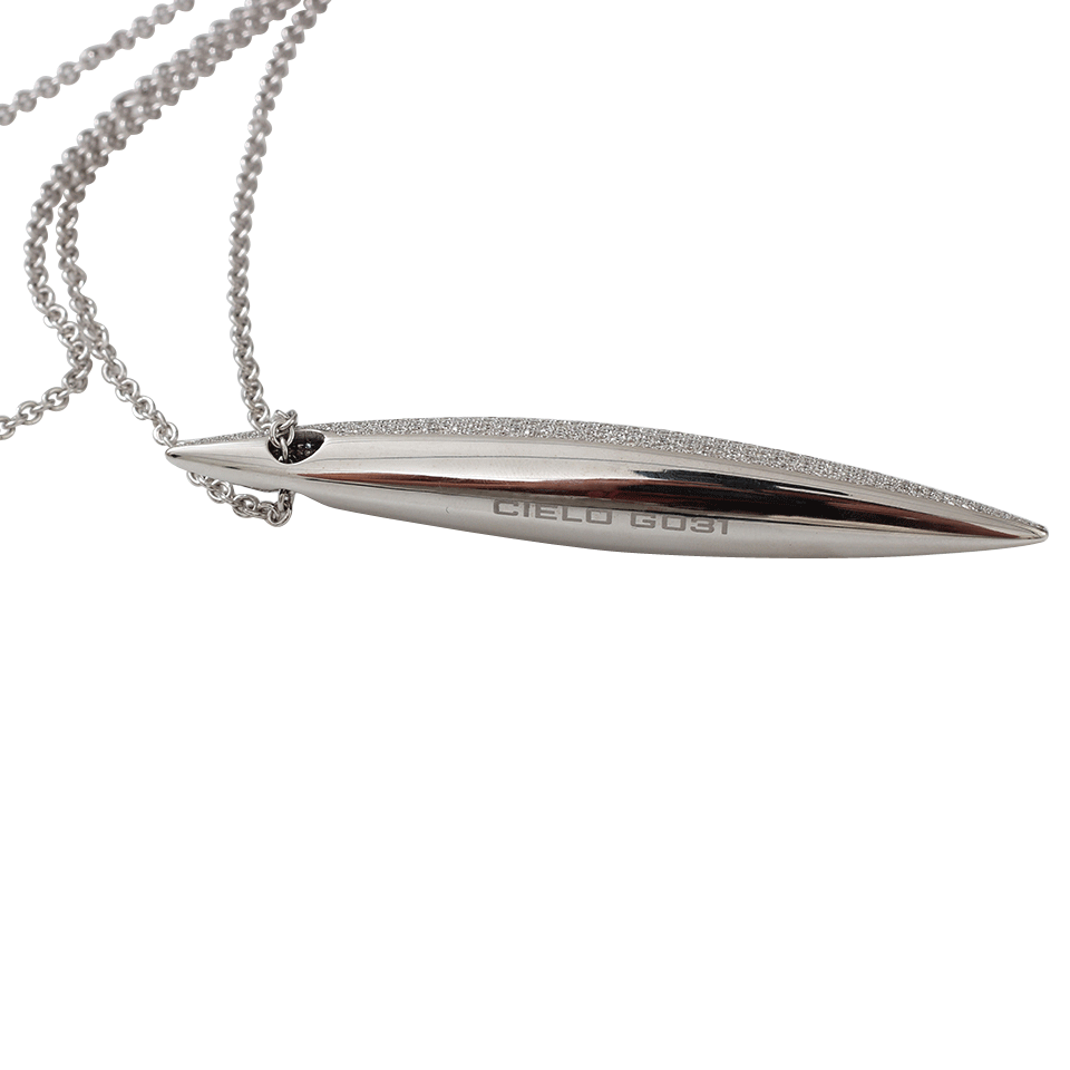 MATTIA CIELO-Ghiaccio Collection Diamond Pendant Necklace-WHITE GOLD