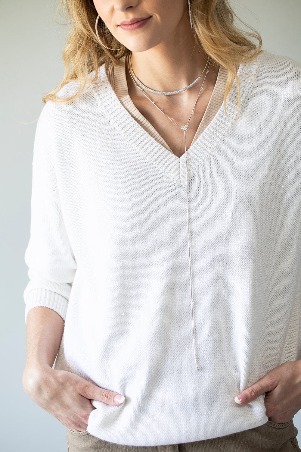 MATTIA CIELO-Rugiada Diamond Collier Y Necklace-WHITE GOLD